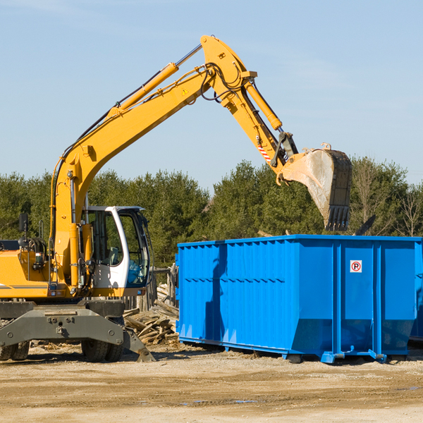 are there any restrictions on where a residential dumpster can be placed in Peru New York